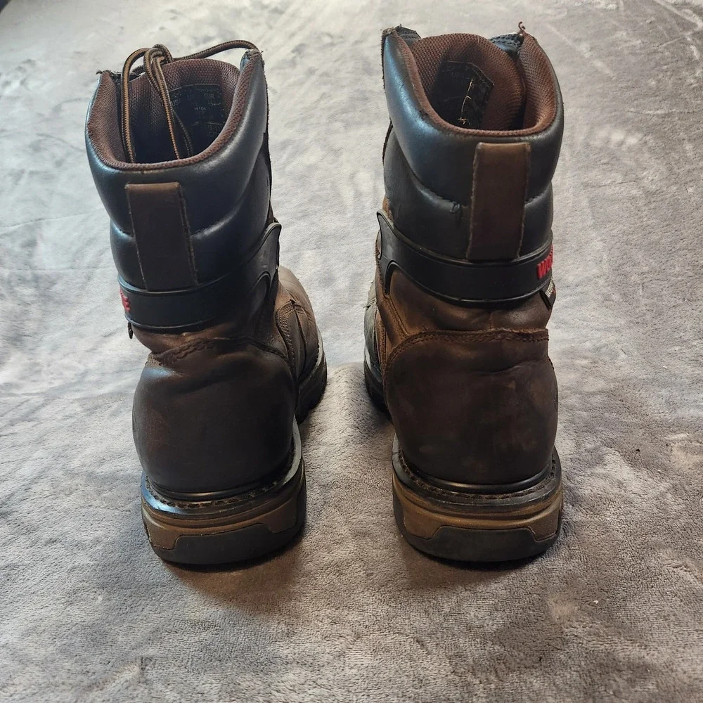 Wolverine Boots Mens 10.5 Brown Leather DuraShocks 8